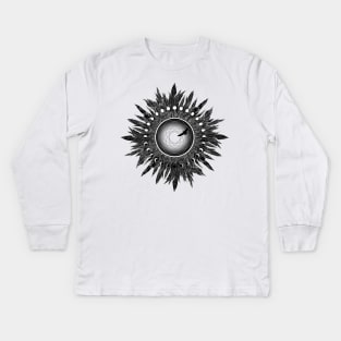 Crow Twilight Dreamcatcher Kids Long Sleeve T-Shirt